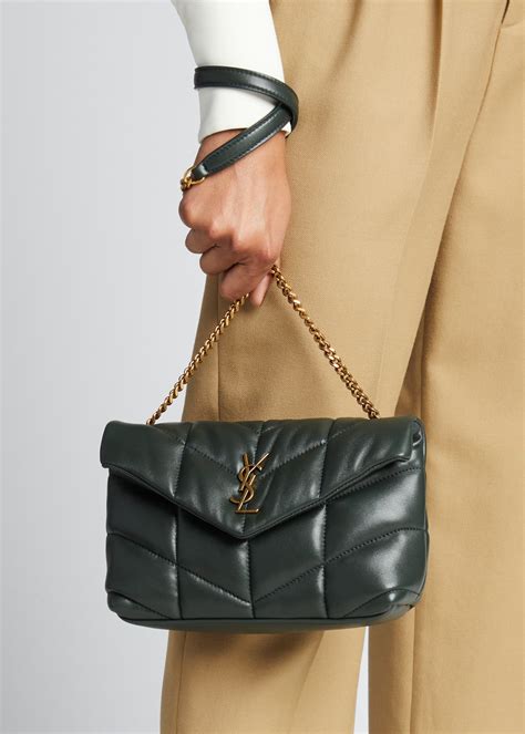 loulou toy ysl puffer quilted lambskin crossbody bag|loulou puffer leather crossbody bag.